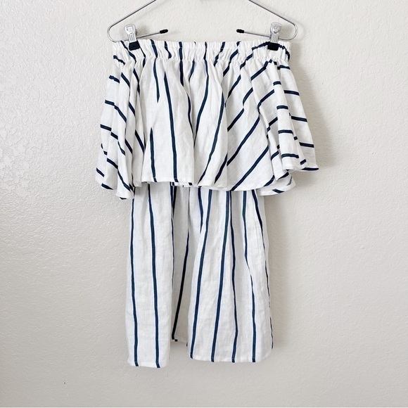 Faithfull the brand striped linen strapless dress size Small - Picture 15 of 15